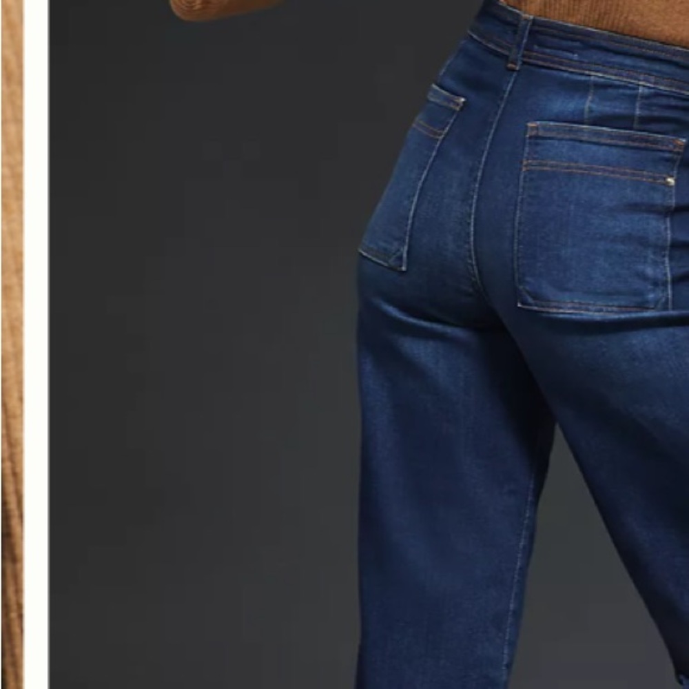 Anthropologie Pilcro The Skipper Cropped Wide Leg moto jeans - Picture 3 of 6